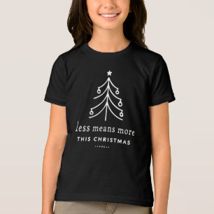 Less means more this Christmas Tri-Blend Shirt