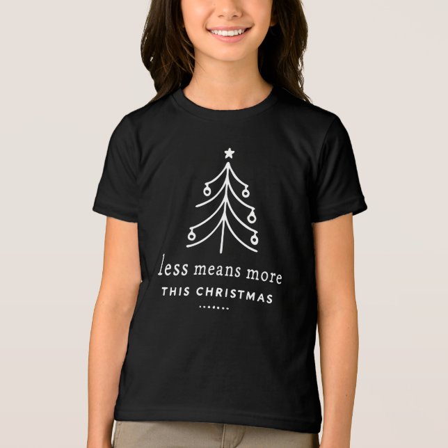 Less means more this Christmas Tri-Blend Shirt (Front)