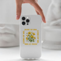 Less of Me. More of Him Yellow Flowers iPhone case