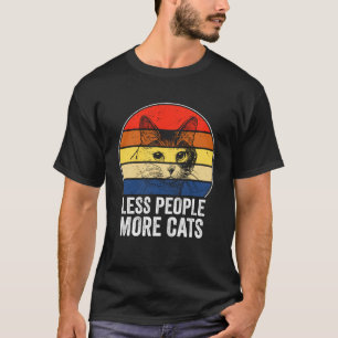 Less People More Cats Cat Lover Cats Pullover Hood