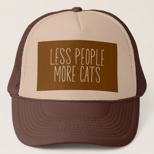 Less People More Cats Trucker Hat
