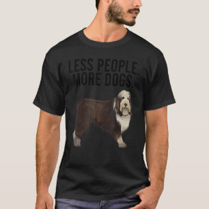 Less People More Dogs Bearded Collie Introvert T-Shirt