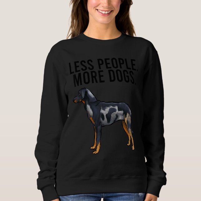Less People More Dogs Beauceron Introvert Sweatshirt (Front)