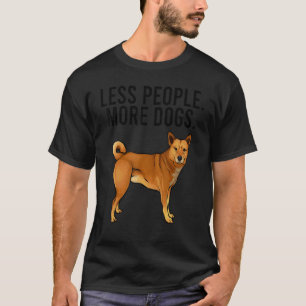 Less People More Dogs Canaan Dog Introvert T-Shirt