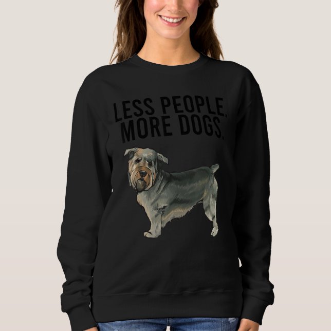 Less People More Dogs Glen of Imaal Terrier Introv Sweatshirt (Front)