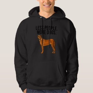 Less People More Dogs Rhodesian Ridgeback Introver Hoodie