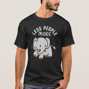 Less People More Elephants I Little Elephant I Kid T-Shirt