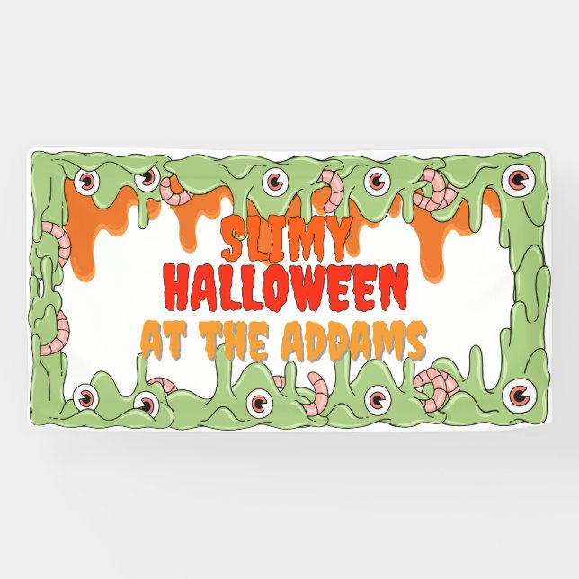 Less Slimy Halloween Banner (Horizontal)
