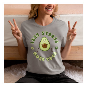 Less Stress More Yoga Fitness Enthusiast Exercise T-Shirt