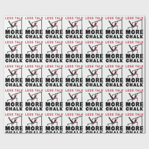 Less Talk More Chalk Gymnastics Wrapping Paper