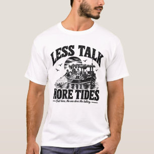 Less Talk More Tides   Black Ink T-Shirt