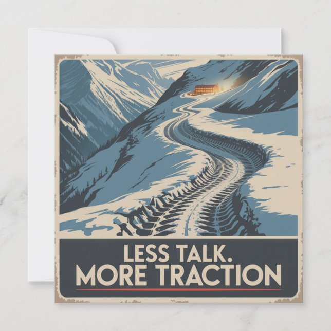 Less Talk. More Traction Card (Front)