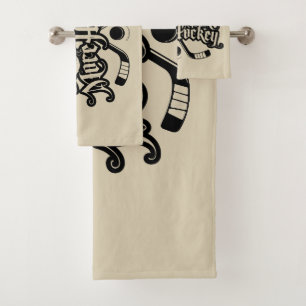 Less Work More Hockey Bath Towel Set