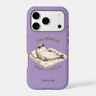 Less Working More Chilling Cute Seal Beach