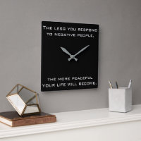 Less you respond to negative people Quote | Black