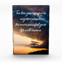Less you respond to negative people sunset