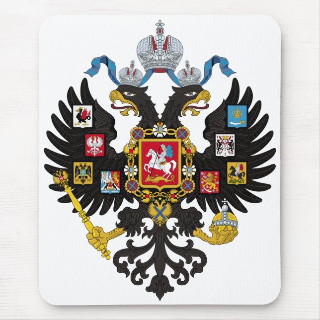 Lesser Coat of Arms of Russian Empire 1883 Mouse Pad (Front)