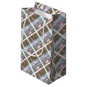 Lesser Flamingo Watercolor Small Gift Bag