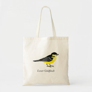 Lesser goldfinch tote bag