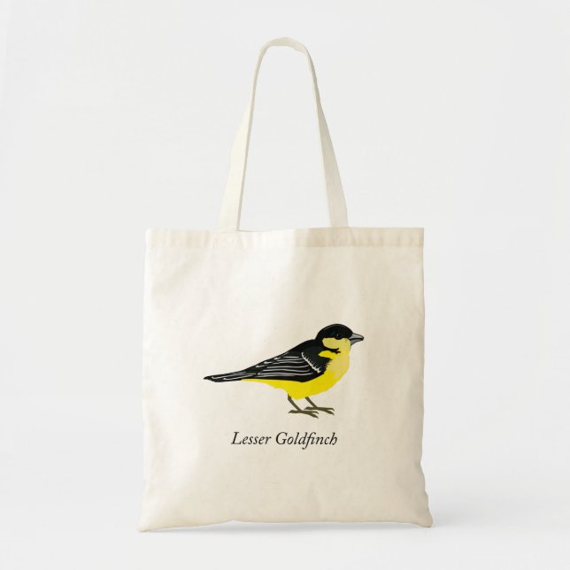 Lesser goldfinch tote bag (Front)
