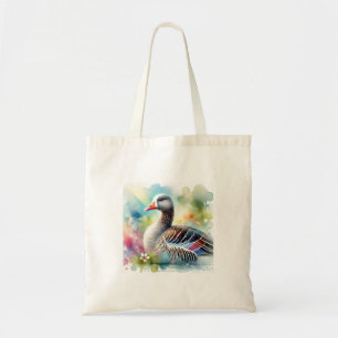 Lesser Whitefronted Goose 200624AREF217 - Watercol Tote Bag