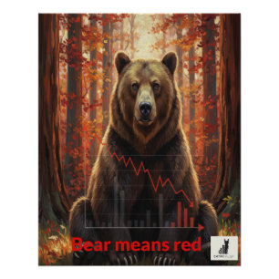 Lesson 2: Bear means red Poster