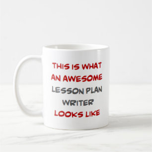 lesson plan writer, awesome coffee mug