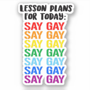 Lesson Plans: Say Gay