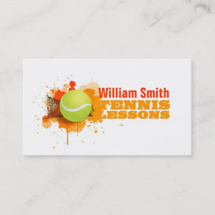 Lessons tennis business card