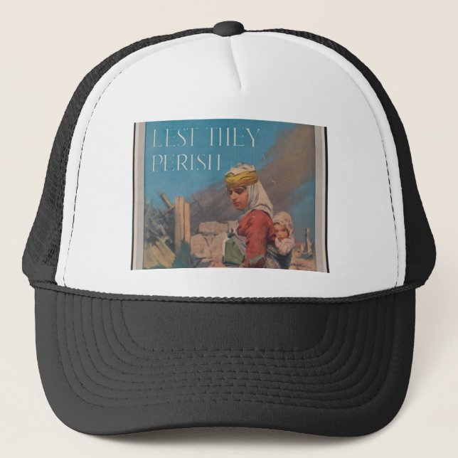 Lest They Perish Poster Trucker Hat (Front)