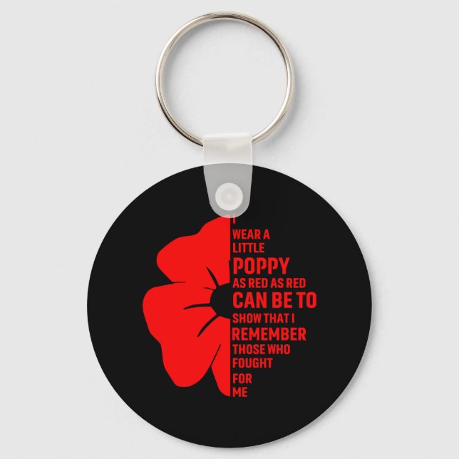 Lest We Forget Anzac Day Key Ring (Front)