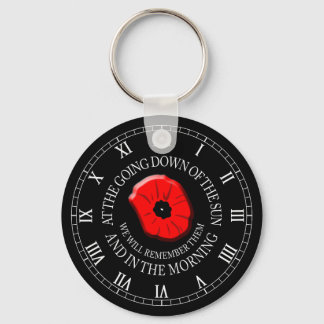 Lest We Forget keyring. Poppy keyring