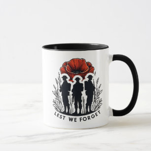 Lest We Forget Remembrance Day  Mug