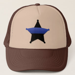 Lest We Forget - The Thin Blue Line Badge Trucker Hat