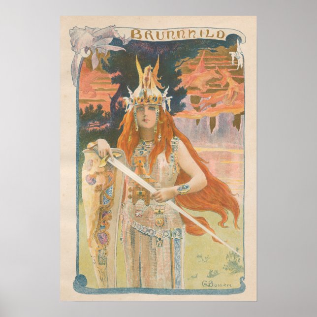 L'Estampe Moderne: Brunnhild, Gaston Bussiere Poster (Front)