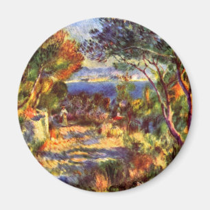 L'Estaque by Pierre Renoir, Vintage Impressionism Magnet