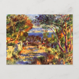 L'Estaque by Pierre Renoir, Vintage Impressionism Postcard