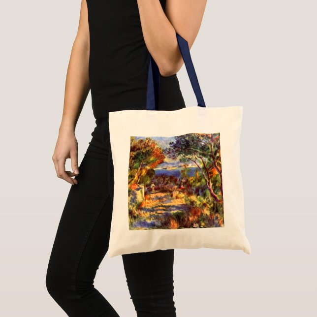 L'Estaque by Pierre Renoir, Vintage Impressionism Tote Bag (Front (Product))