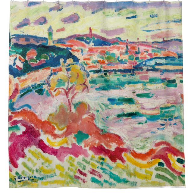 L'Estaque | George Braque | Shower Curtain (Front)