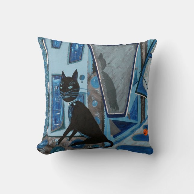 Lestat the Cat Cushion (Front)