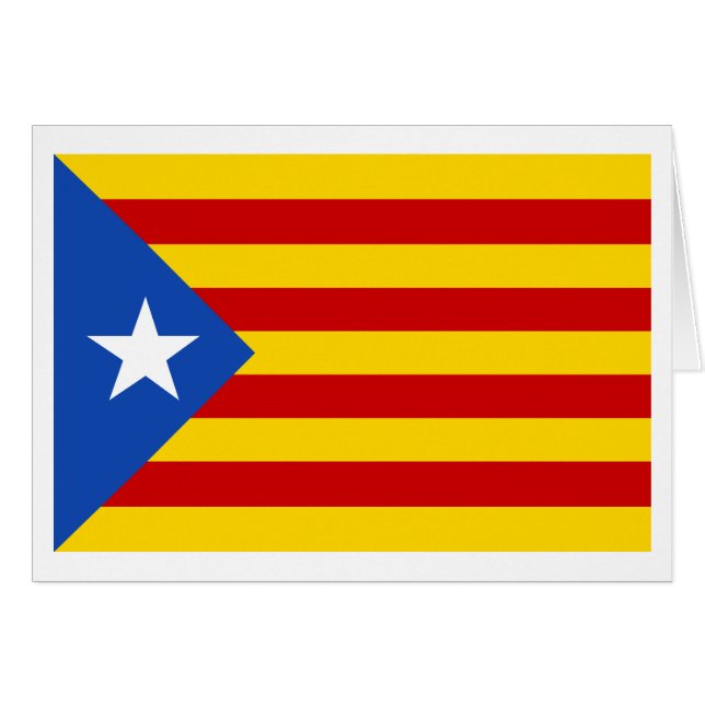 "L'Estelada Blava" Catalan Independence Flag (Front Horizontal)