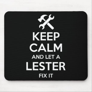 Lester Funny Surname Birthday Family Tree Reunion Mouse Pad