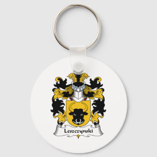 Leszczynski Family Crest Key Ring