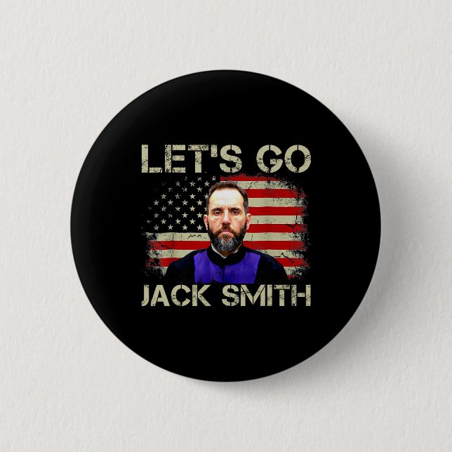 Let39s Go Jack Smith American Flag Summer  6 Cm Round Badge (Front)