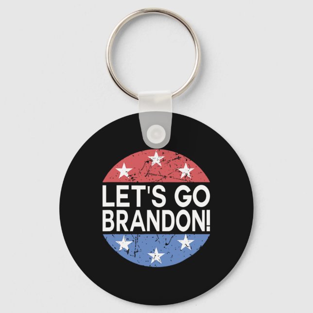 Let#39;s Go Brandon  Key Ring (Front)