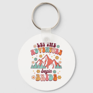 Let Adventure Begin Bride Wedding Announcement New Key Ring