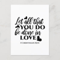 Let All Be Done in Love - 1 Cor 16:14