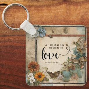 Let All That You Do Be Done in Love - Corinthians Key Ring