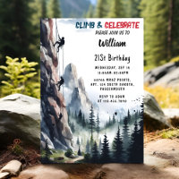 Let Boy Tree Fun Cliff Rock Climbing 21st Birthday