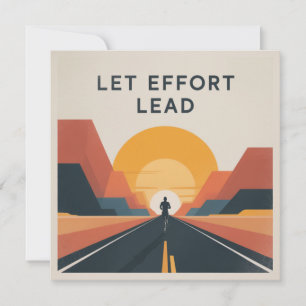Let Effort Lead Thank You Card